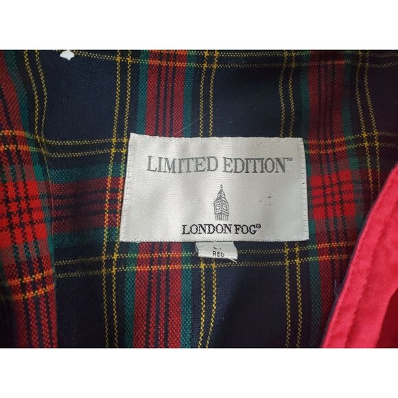 London Fog Limited Edition Women's Red & Blue Hooded Jacket - Picture 5 of 5